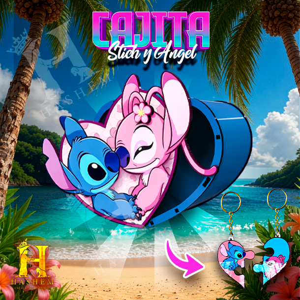 Caja Corazon Stich