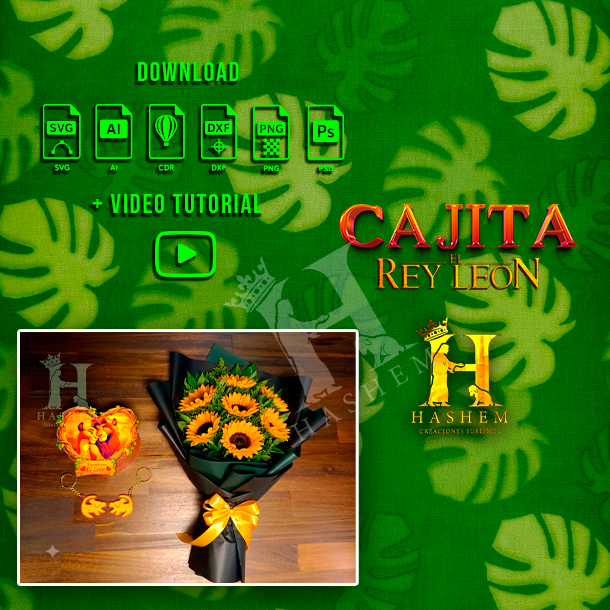 Caja Coraz贸n Rey Le贸n - Imagen 5